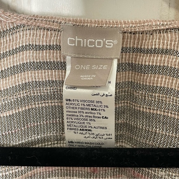 Chicos Ruana Multi-Color Woven Wrap 062 - Picture 5 of 11